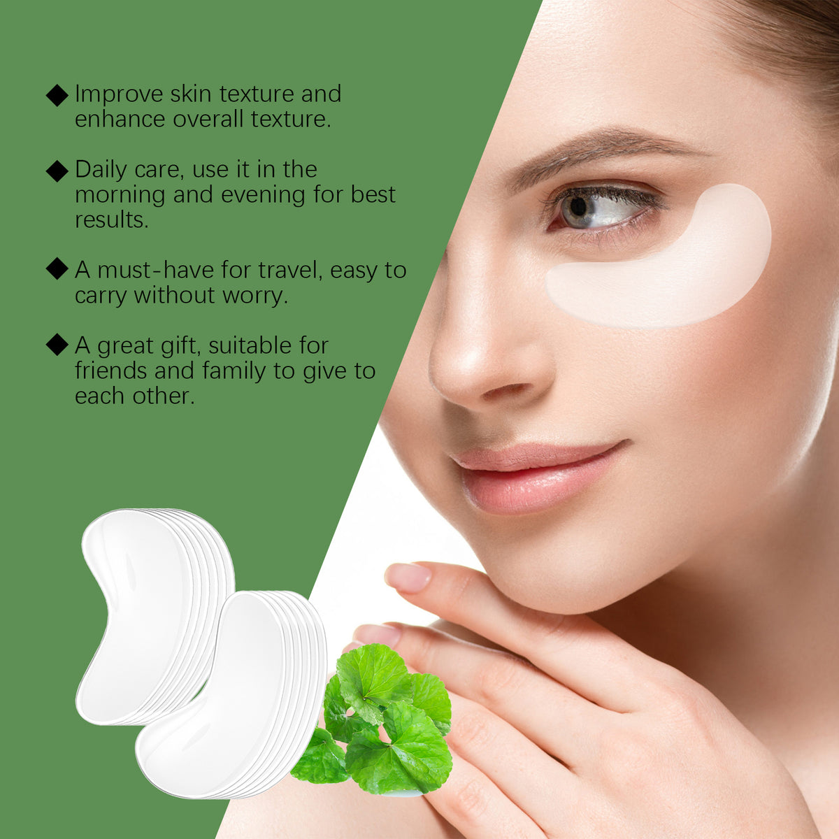 Centella Soothing Eye Mask Moisturizes And Moisturizes The Skin Around The Eyes