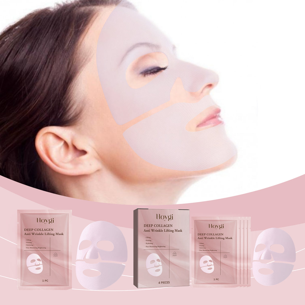 Collagen Skin Care Mask Brightens, Nourishes And Moisturizes Every Inch Of Skin