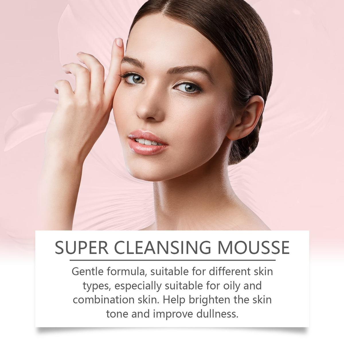 Salicylic Acid Foam Cleanser Gentle Moisturizing Oil Control Facial Skin Cleansing Delicate Pore Cleanser