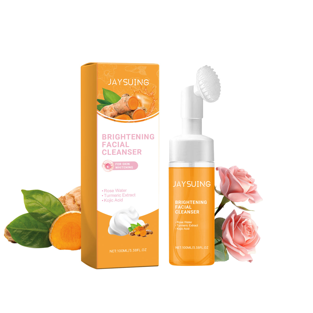 Turmeric Cleansing Mousse For Gentle Cleansing Of Facial Skin Pores Cleanser Moisturizing Skin Care